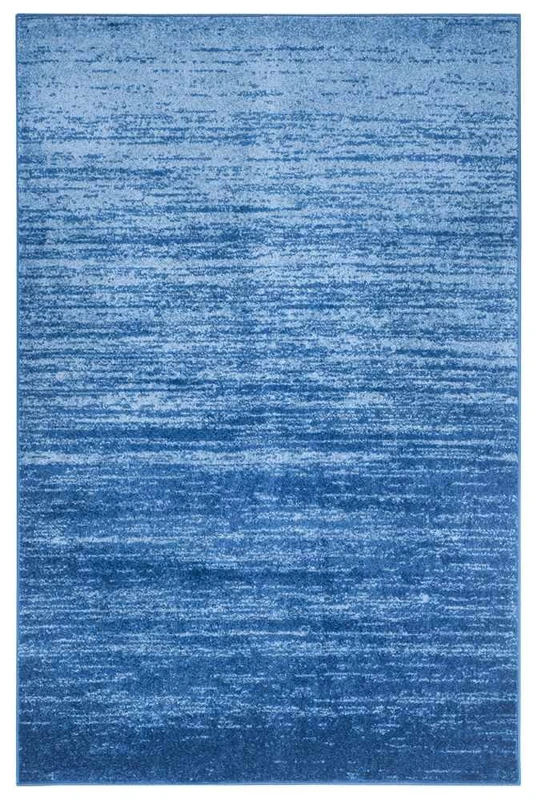 Safavieh Modern Ombre Indoor Woven Rectangle Area Rug, Adirondack Collection, ADR113, in Light Blue / Dark Blue, 91 X 152 cm for Living Room, Bedroom or Any Indoor Space