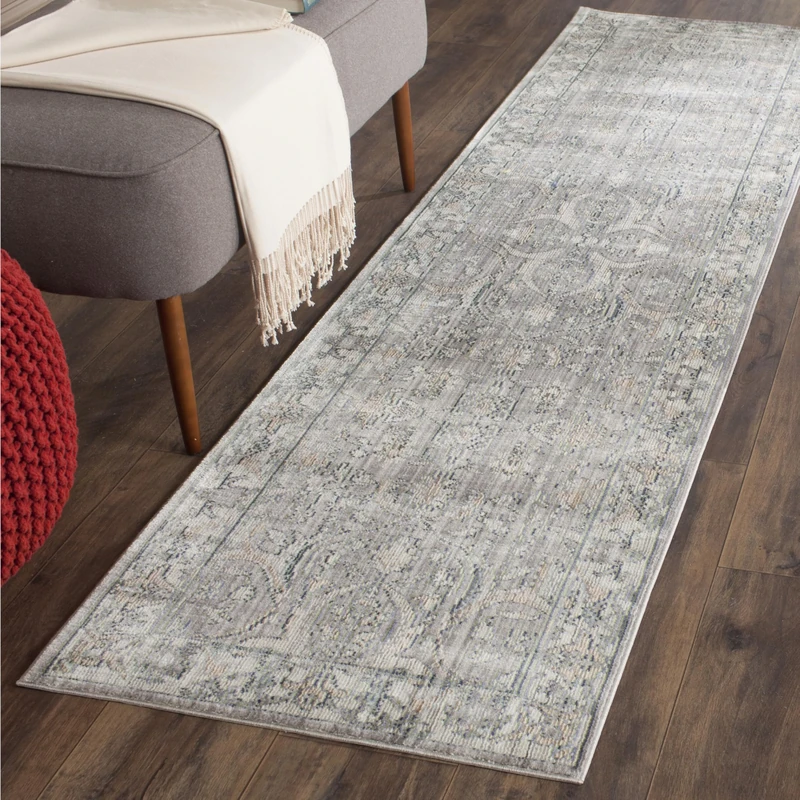 Safavieh Craft Art-Inspired Indoor Woven Runner Area Rug, Valencia Collection, VAL114, in Mauve / Cream, 69 X 244 cm for Living Room, Bedroom or Any Indoor Space