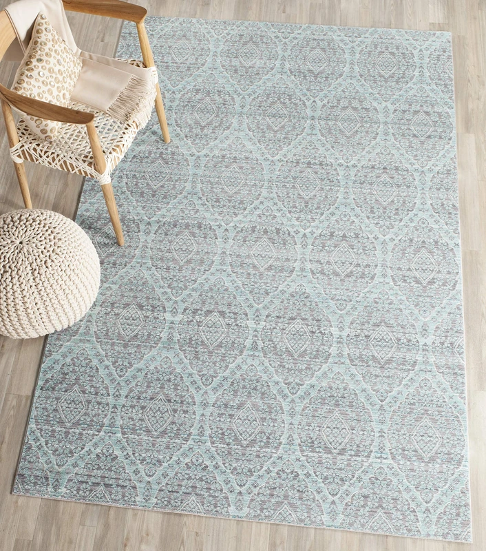 Safavieh Craft Art-Inspired Indoor Woven Rectangle Area Rug, Valencia Collection, VAL206, in Mauve / Alpine, 152 X 244 cm for Living Room, Bedroom or Any Indoor Space