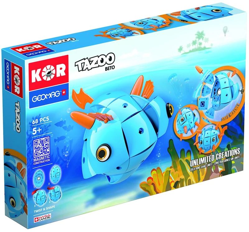 Geomag-KOR Tazoo Beto Construction Toy - 68 Pieces, 601 - Image 1