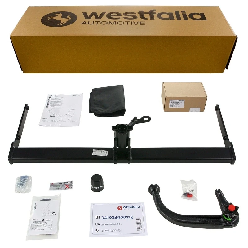 Westfalia Detachable Towbar for Suzuki Vitara (LY) (03/2015-09/2018), Suzuki SX4 S-Cross (JY) (from 09/2013) - Includes 13-pin Vehicle-specific Wiring Kit
