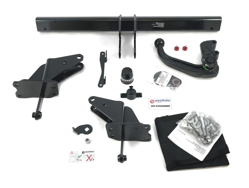 Westfalia Detachable Towbar for Mercedes C-Class Saloon (W205) and Estate (S205) (03/2014-02/2021), Coupe (C205) and Convertible (C205) (from 10/2015)