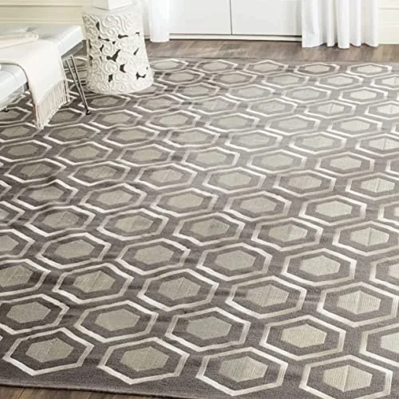 Safavieh Tribal Inspired Indoor Flatweave Rectangle Area Rug, Kilim Collection, KLM629, in Grey, 152 X 244 cm for Living Room, Bedroom or Any Indoor Space