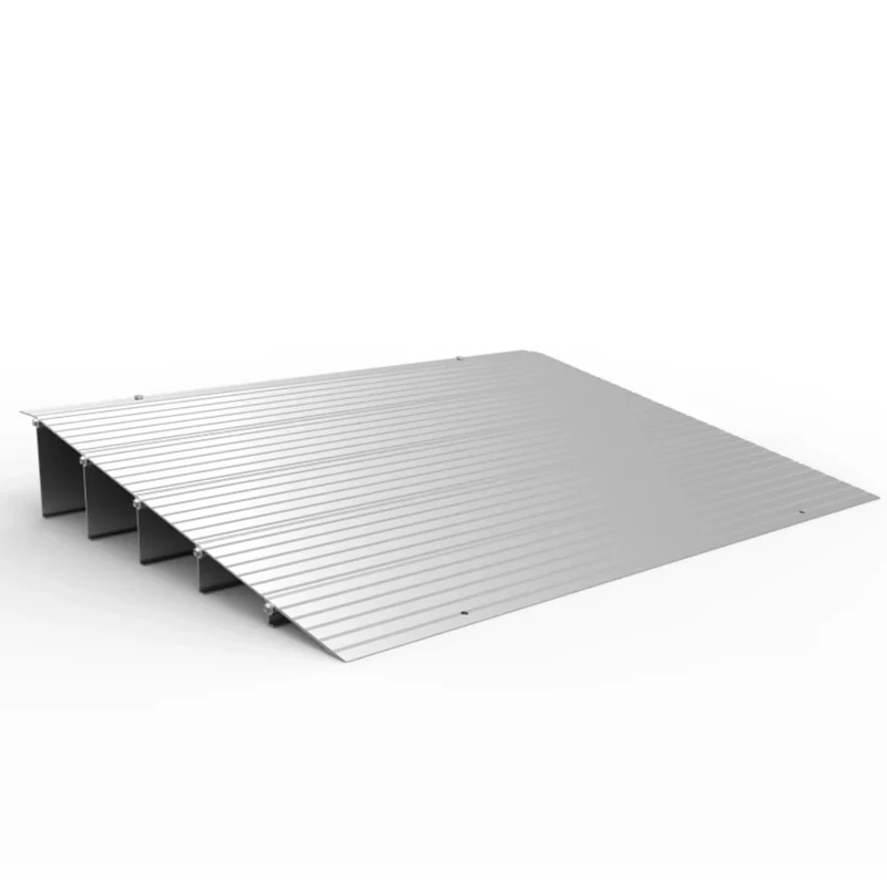 EZ-ACCESS, Transitions Modular Entry Ramp, 5 Inch (21 Pounds), Sturdy Entry Ramp in Lightweight Aluminum, Add Modules as Needed for Custom Build, Great for Wheelchairs, Walkers, Scooters