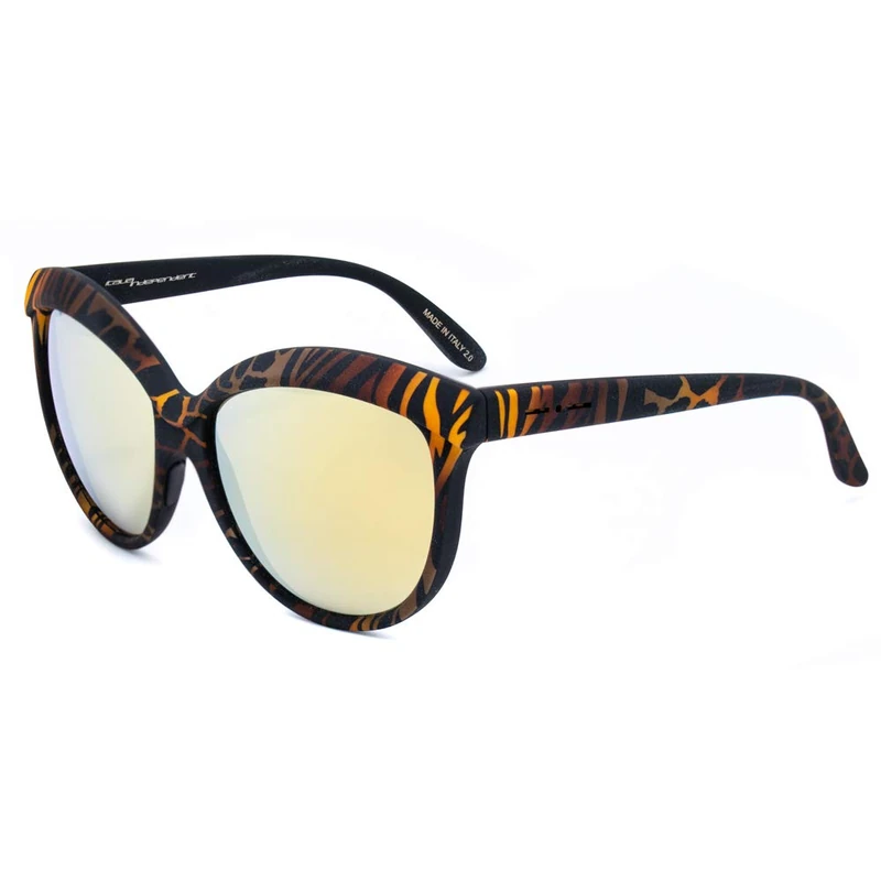 Italia Independent Women’s 0092-ZEF-044 Sunglasses, Multicolour (Naranja/Marrón/Negro), 58