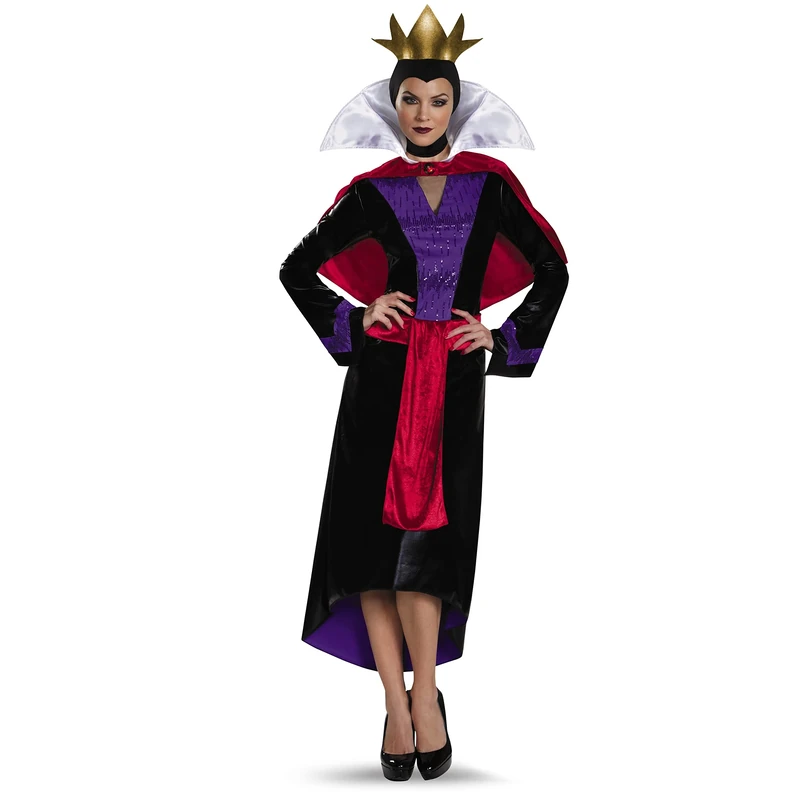 DISGUISE Women's Evil Queen Deluxe Adult Costume, Multi, S