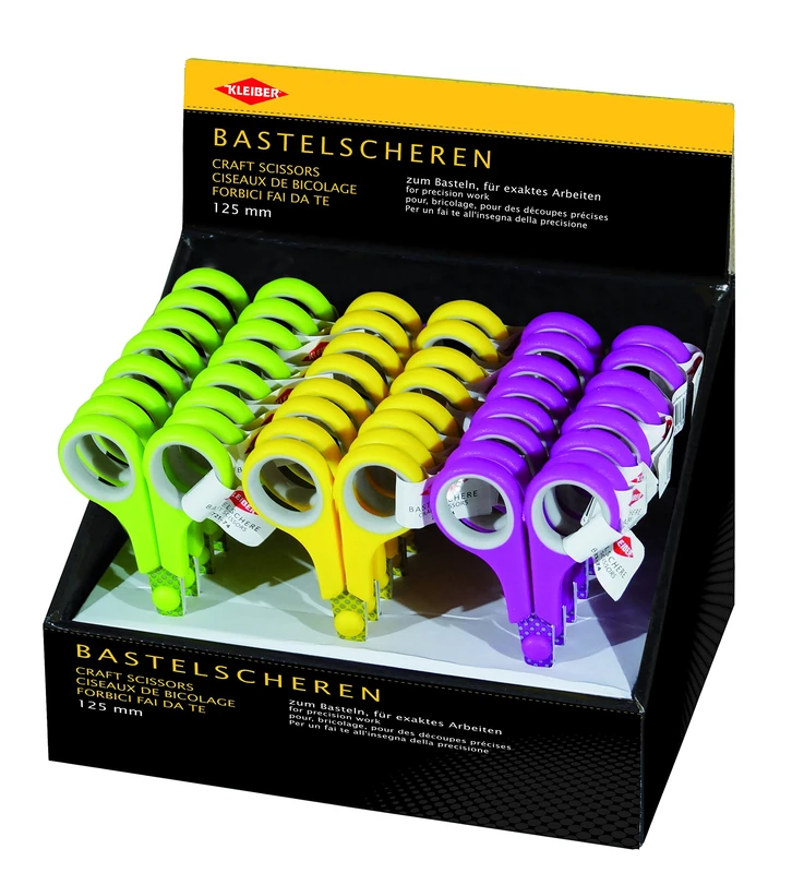 Kleiber Craft Scissor Display Pack x24 with Printed Blade