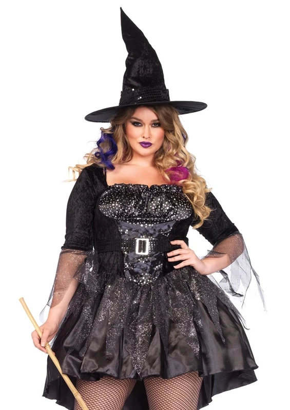 Leg Avenue Magic Mistress Costume (Size 3X - 4X, Black)