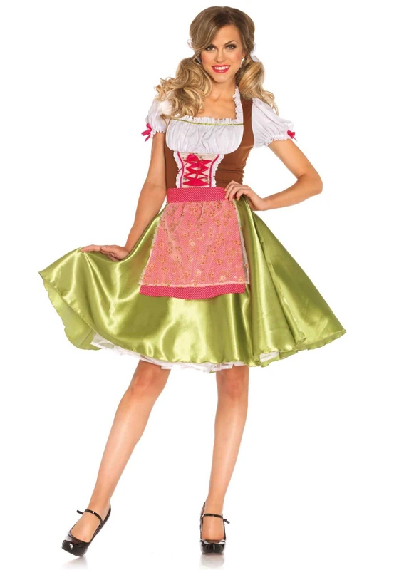 Leg Avenue Darling Greta Costume (Small, Multi-Colour)