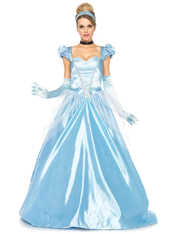 Leg Avenue Classic Cinderella Costume (Medium, Blue)
