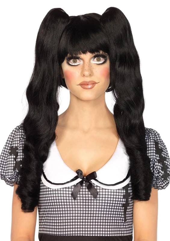 Leg Avenue Dolly bob wig with clips - Black