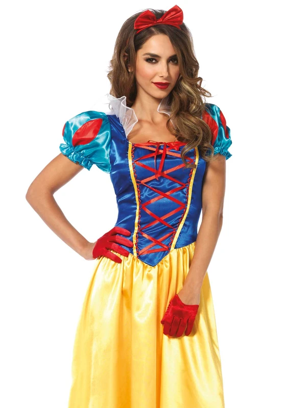 Leg Avenue Classic Snow White Costume (Large, Multi-Colour)
