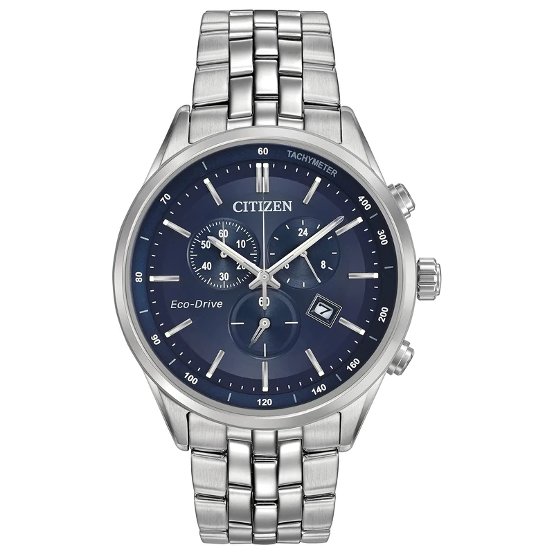 Citizen Men's Chronograph Solar Powered Watch with Stainless Steel Strap AT2141-52L