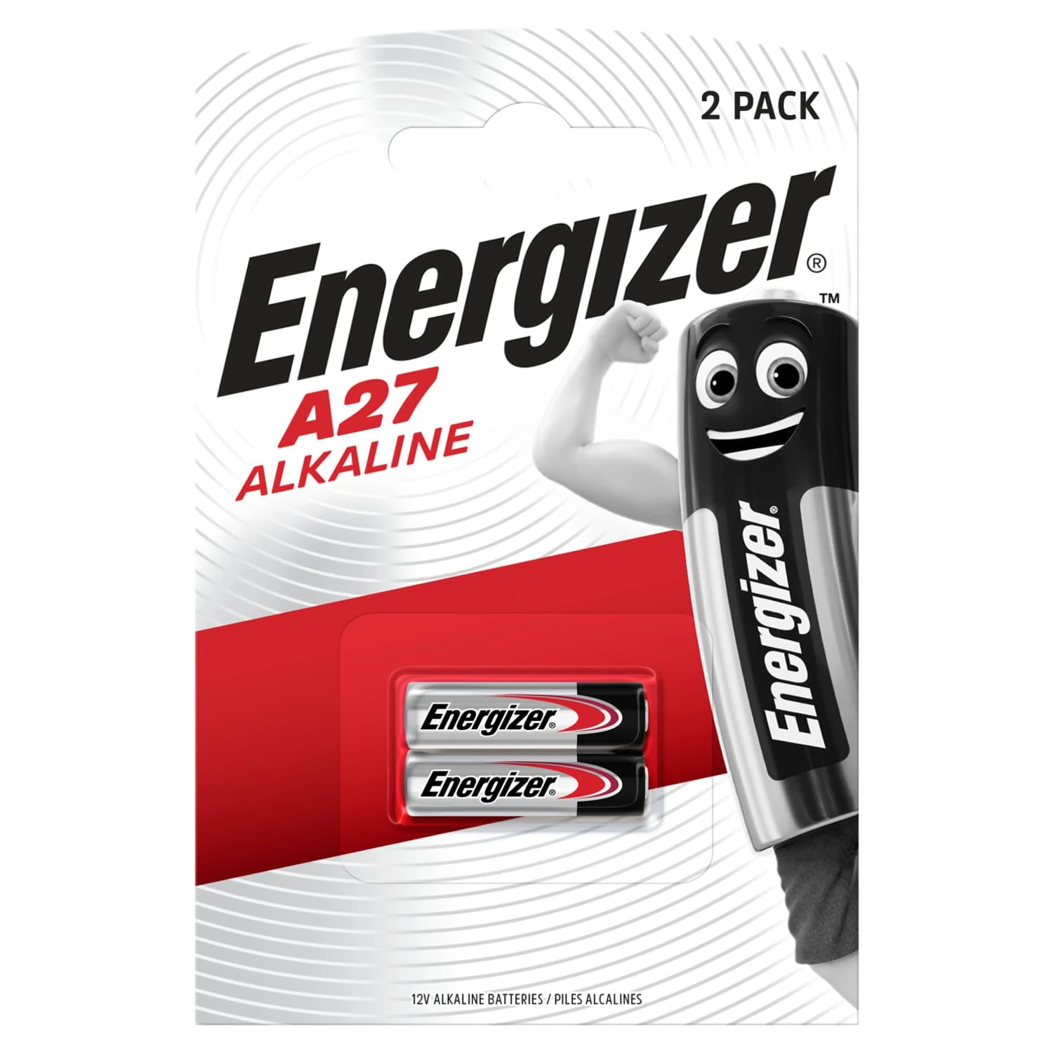 Energizer A27 Battery 12V - Alkaline Power - Remote Controls, Key Fobs, Wireless Alarms, GPS Devices, Utility Meters, Photographic Equipment