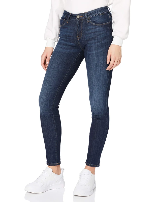 Mavi Women's Nicole Skinny Jeans, Blue (Rinse Brushed Dream Comfort 16345), 28W x 30L