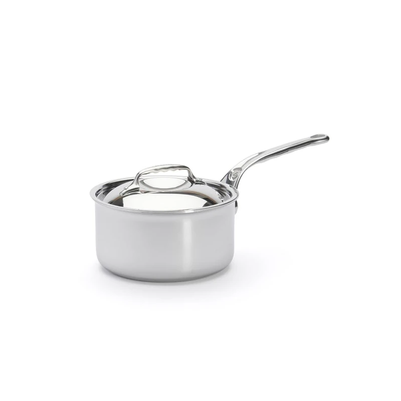 DE BUYER Affinity Saucepan with Lid Diameter 16 cm, silver, 18 cm
