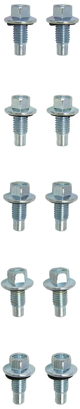 Oil Drain Plug, Hexagonal 15 mm, M12 x 1.75 x 25 mm, Pack of 10, 37 mm