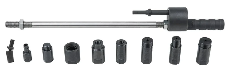 KS Tools 152.1450 Air chisel injector pump puller set with adaptors, 10 pcs