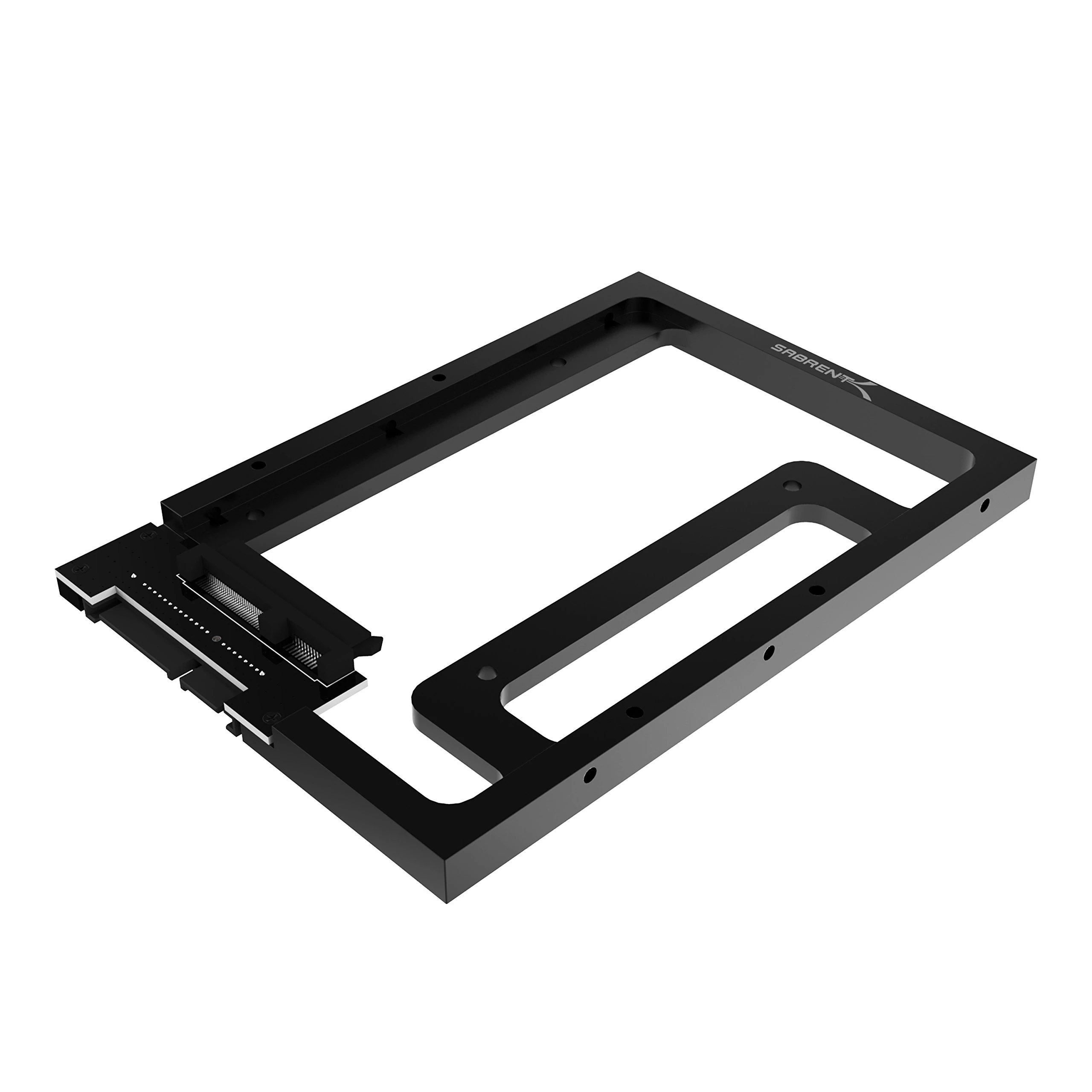 SABRENT 2.5" to 3.5" SSD Mounting Bracket – Internal Hard Drive Adapter & SATA III Converter for 7mm–15mm 2.5" SSD/HDD – Tool-Free Install – Desktop & Server Bay Compatible (BK-PCBS)