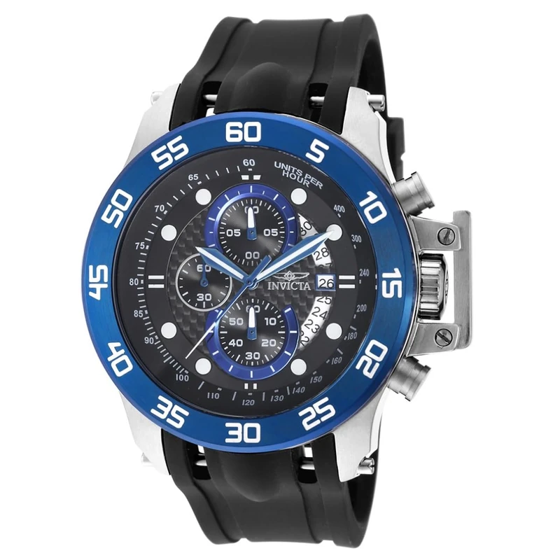 Invicta I-Force 19252 Men's Watch - Waterproof - Analogue - Quartz Movement - stainless steel with blue dial - 51mm