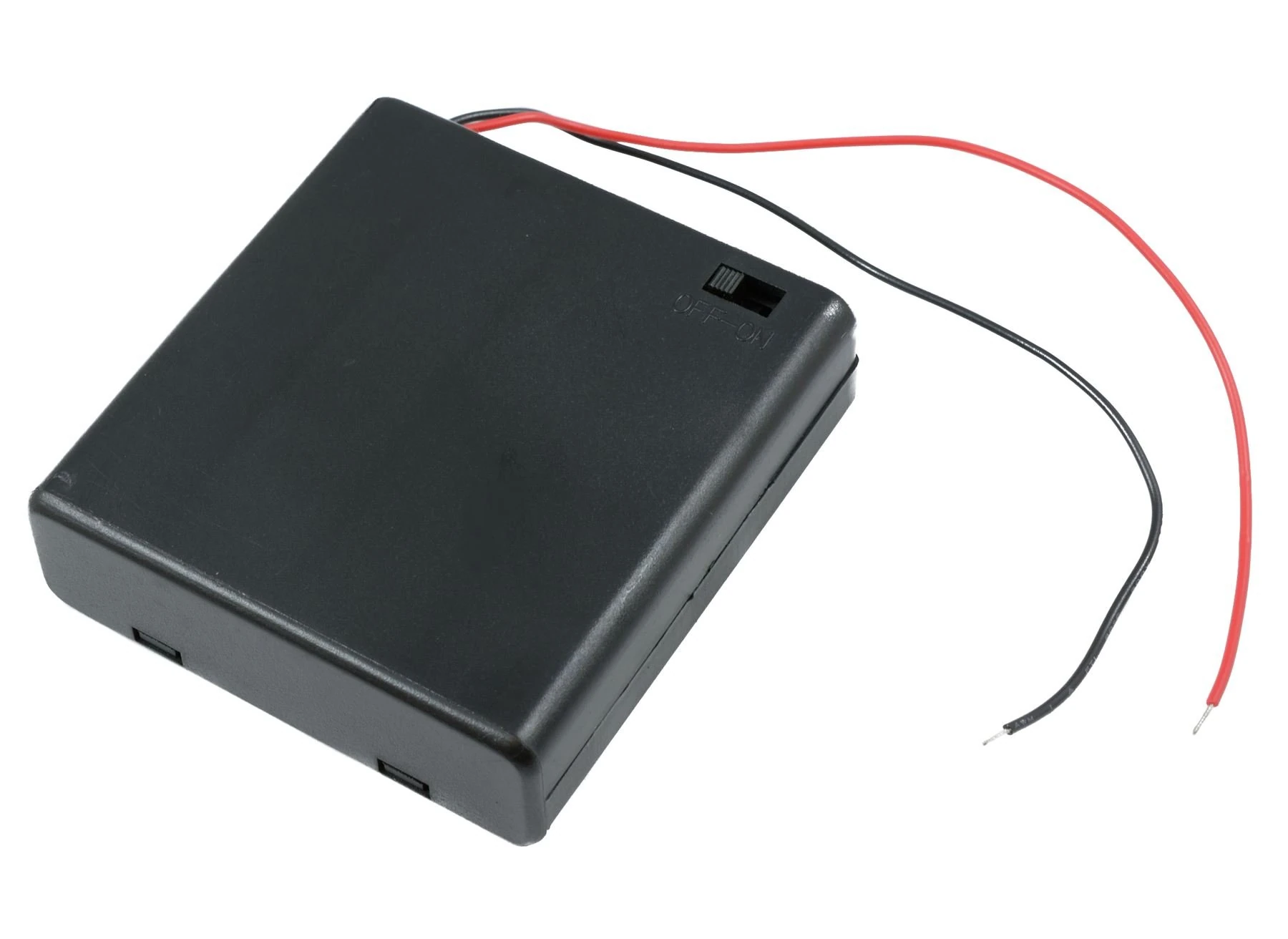 AA x 4 Enclosed Battery Holder Box with Switch