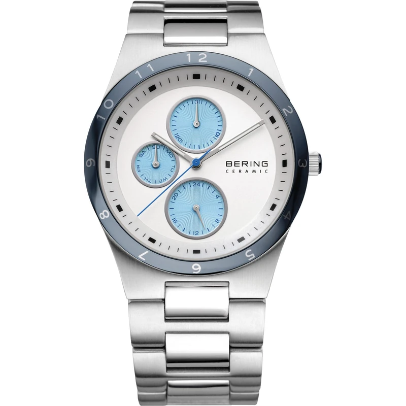 BERING Men Analog Quartz ceramic collection Watch with stainless steel Strap and Sapphire Crystal 32339-707
