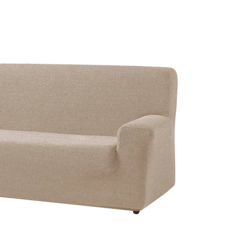 Zebra Textile Freestyle 43677 Sofahusse Elastic Orion 4–Seater beige - Image 1