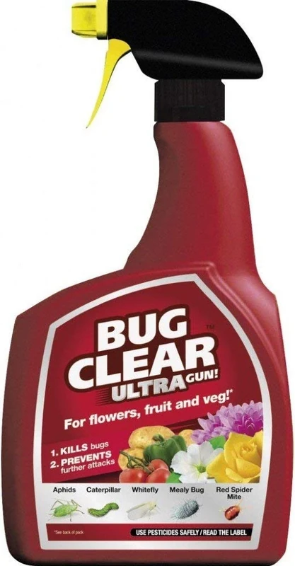 Bug Clear Ultra Spray Bottle, For Flowers, Fruit & Veg, Kills Bugs & Prevents further attacks