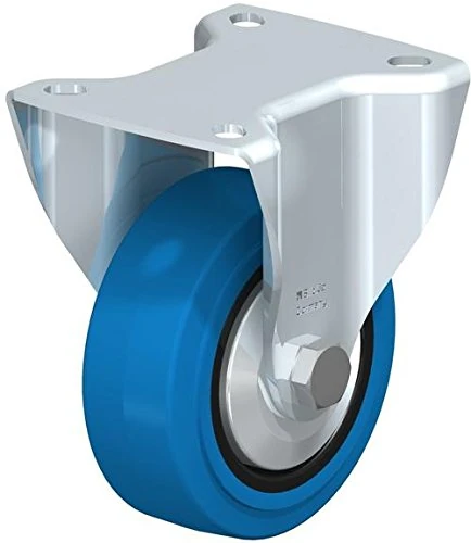 Blickle BK-POEV 100K-1-SB-FA Fixed Caster, 3.94" Wheel Diameter, 440 lb. Load Capacity