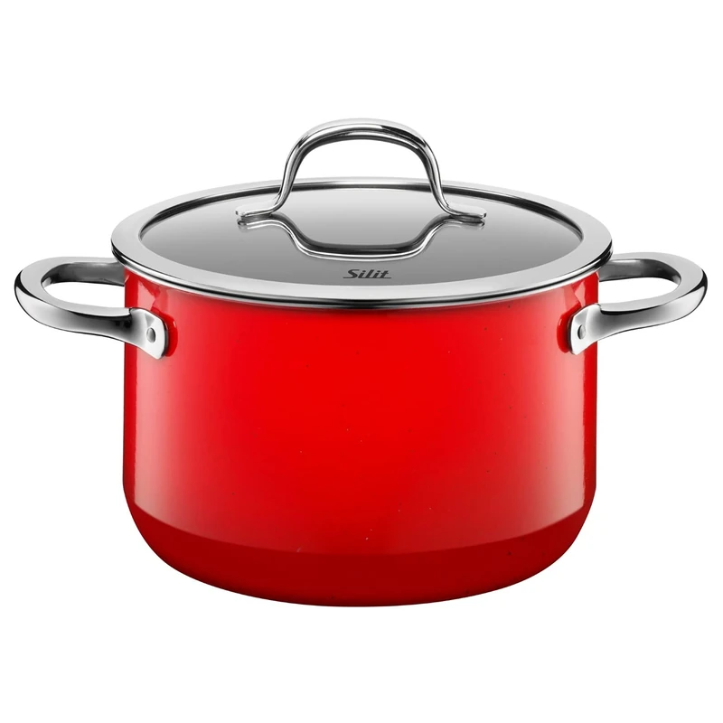 Silit "Passion High Casserole with Lid, Red, 20 cm