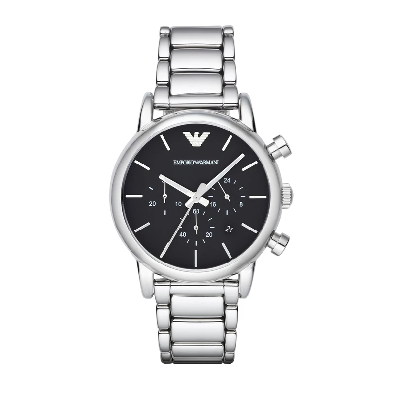 Emporio Armani AR1853 Men's Silver Chronograph Watch