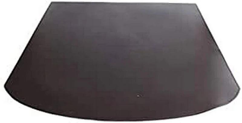 Gavemo Tasto: Carpet Fireproof Dark Brown Faux Leather, Rug for Fireplace, Stove Protection, One Size - Image 1