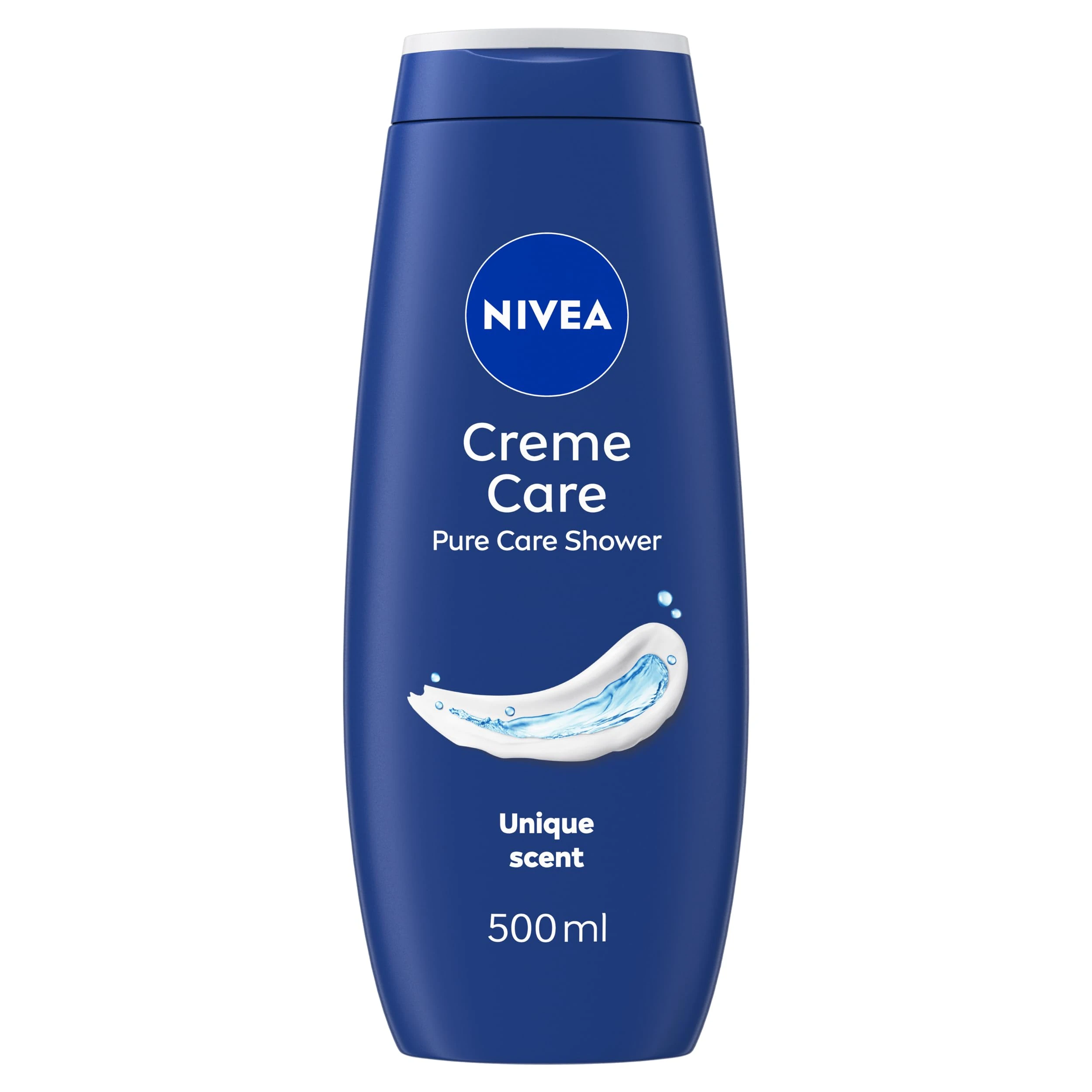 NIVEA Crème Care Shower Cream (500ml, Pack of 6) Caring Shower Body Cream Enriched with Almond Oil, Moisturising Shower Gel Body Wash with Vitamin C, E