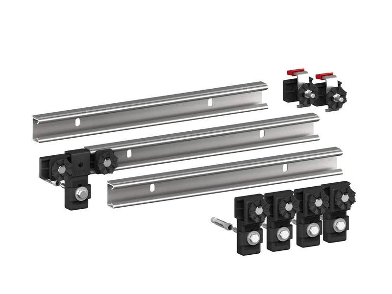 Markenprodukt 190031 Bath Rails Steel/Acrylic Set of 3 700 mm, Multicoloured