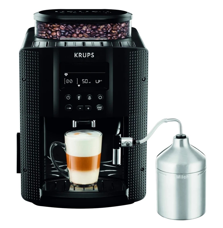 Krups Automatic Coffee Machine 1.8 l 15 bar, AutoCappuccino System, LC Display Black