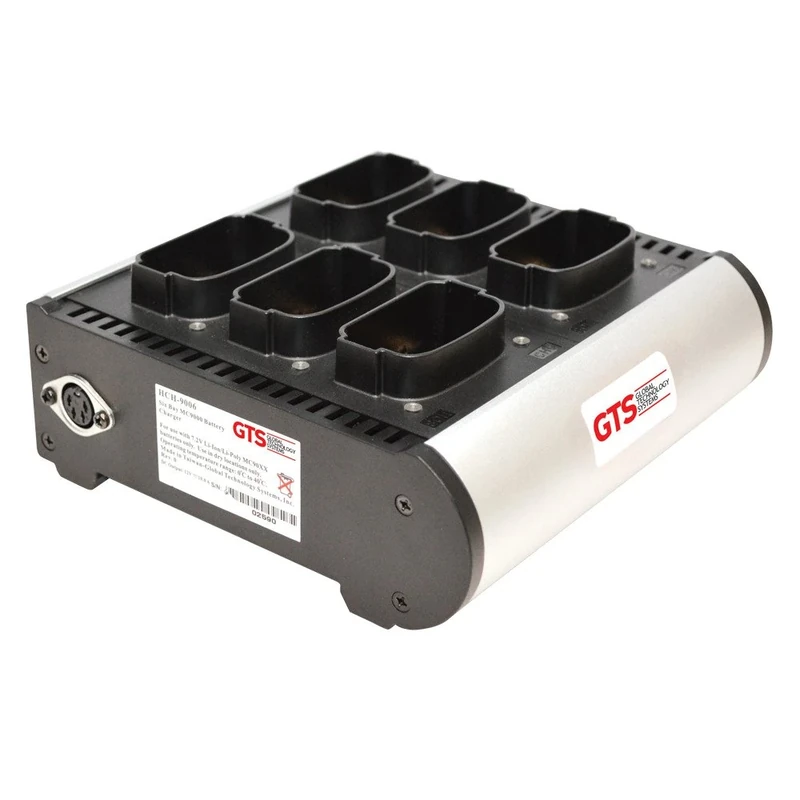 GTS hch-9006-chg 6-bay battery charger for Motorola series MC9000/mc9100/MC9200, power supply included charges both batteries hmc9000-li (24) and OEM kt-21-61261-01 - Image 1