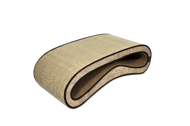 P.L.A.Y. (Pet Lifestyle And You), Durable High Quality Leeloo Cat Scratcher, Cat Lounge Bed, Sepia/ Espresso