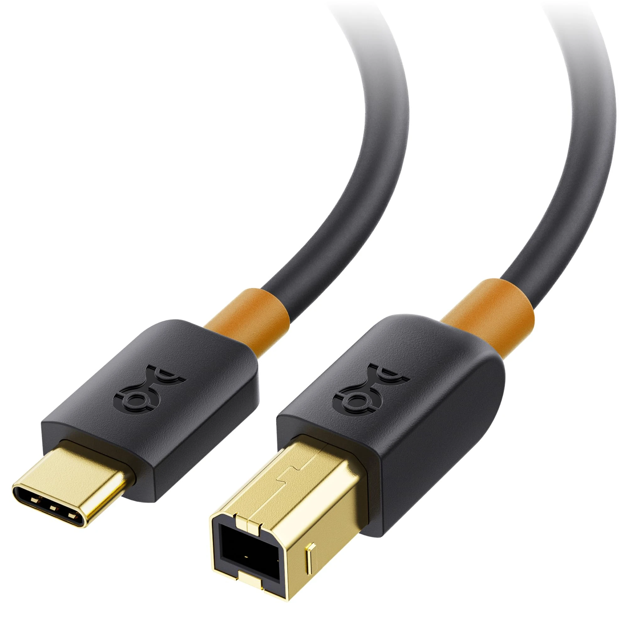 Cable Matters USB C Printer Cable 2 m (USB C to USB B Cable) Compatible with Printer, MIDI Controller, MIDI Keyboard and More, in Black