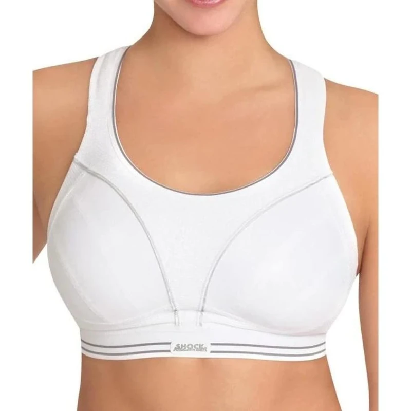 Champion Women's Shock Absorber S5044 Ultimate Run Bra Sports Bra, White, 38G - Image 1