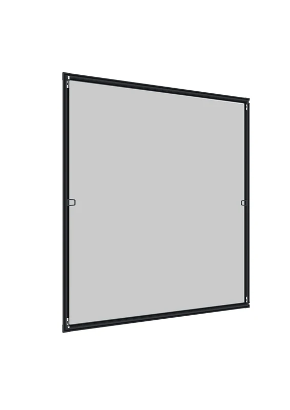 Windhager Insect Screen Tension Frame Window Plus, Fly Screen, Aluminium Frame for Windows, Can Be Shortened, 100 x 120 cm, Anthracite, 04327