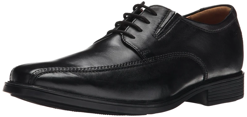 Clarks Men's Tilden Walk Oxford, Black Black Leather, 8.5 UK