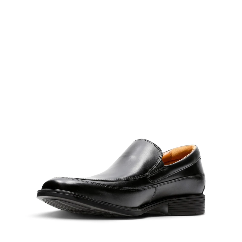 Clarks Women's Kippfrei Loafer, Schwarz Black Leather, 10.5 UK