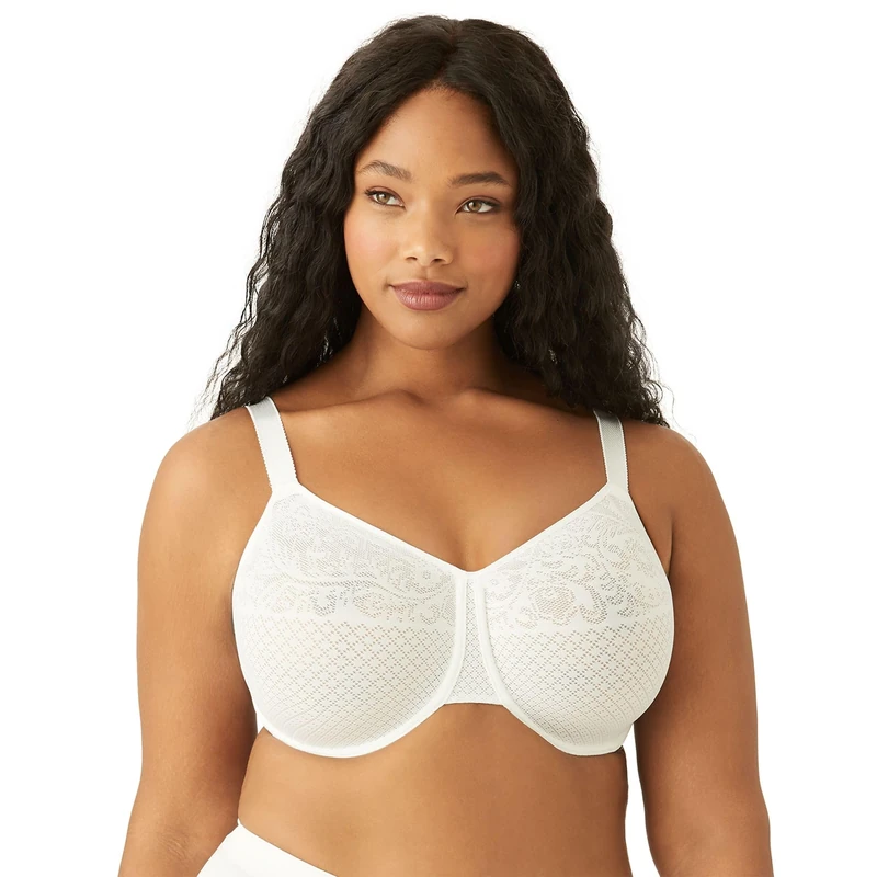 Wacoal Women's Plus Size Visual Effects Minimizer Bra, White, 36D