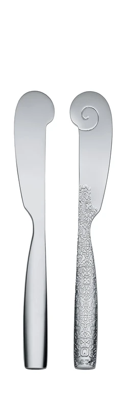 Alessi Dressed Butter Knives, Set of 6, Silver