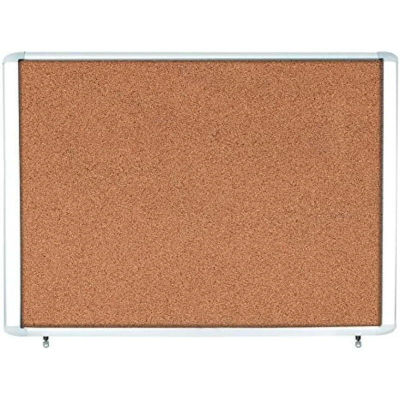 Bi-Office Outdoor Display Case Mastervision, Cork Surface, Top Hinged Glass Door, Aluminium Frame, 80.4 x 68.1 cm (6X A4)