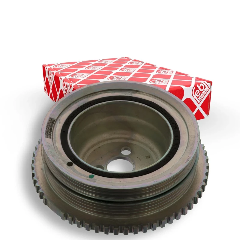 febi bilstein 44420 Pulley decoupled, for crankshaft with pulse wheel, pack of one
