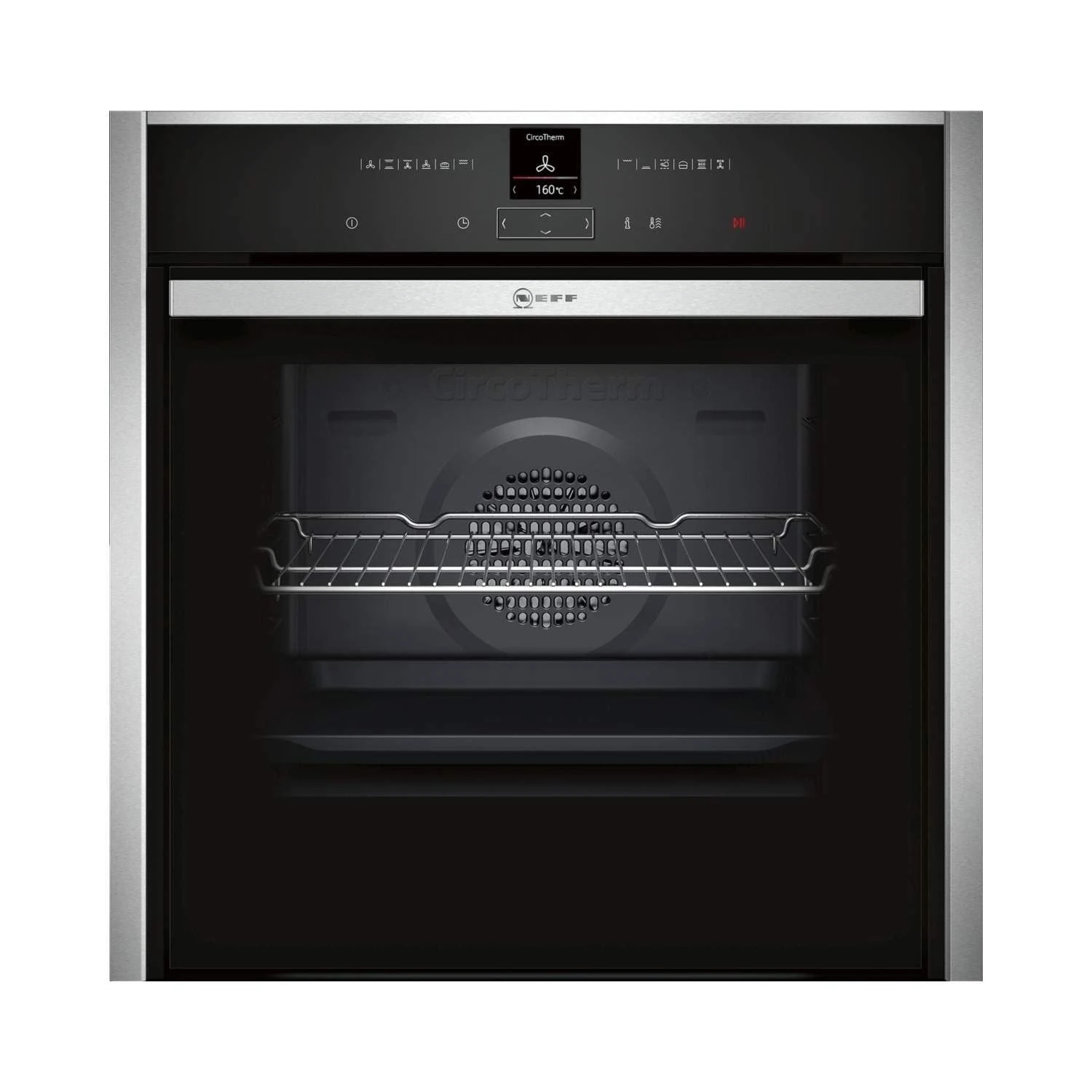 NEFF N70 Slide&Hide B47CR32N0B Built In Electric Single Oven - Stainless Steel