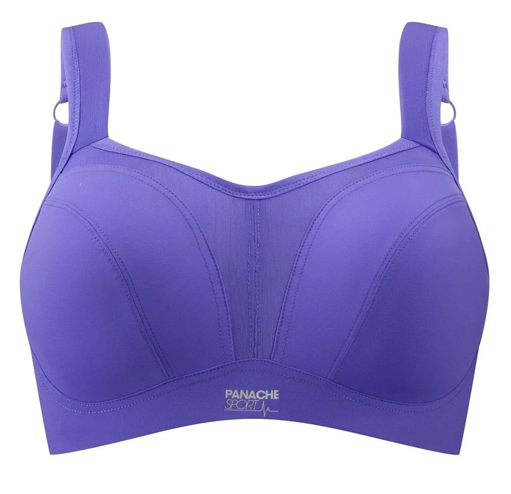 Panache Women's High Impact Underwired Sports Bra, Ultra Violet, 32KK, Ultra Violet
