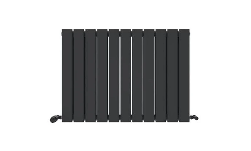 iBathUK Apex Horizontal Radiator, Double Flat Panel Radiators, 600x836mm Slim Radiator for Bathroom,Kitchen,Living Room- Anthracite