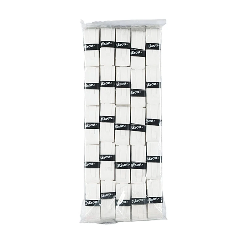 Wilson Pro Overgrip Player 50pk, Tennis Racket Grip Unisex Adult, White (White), One Size - Image 1